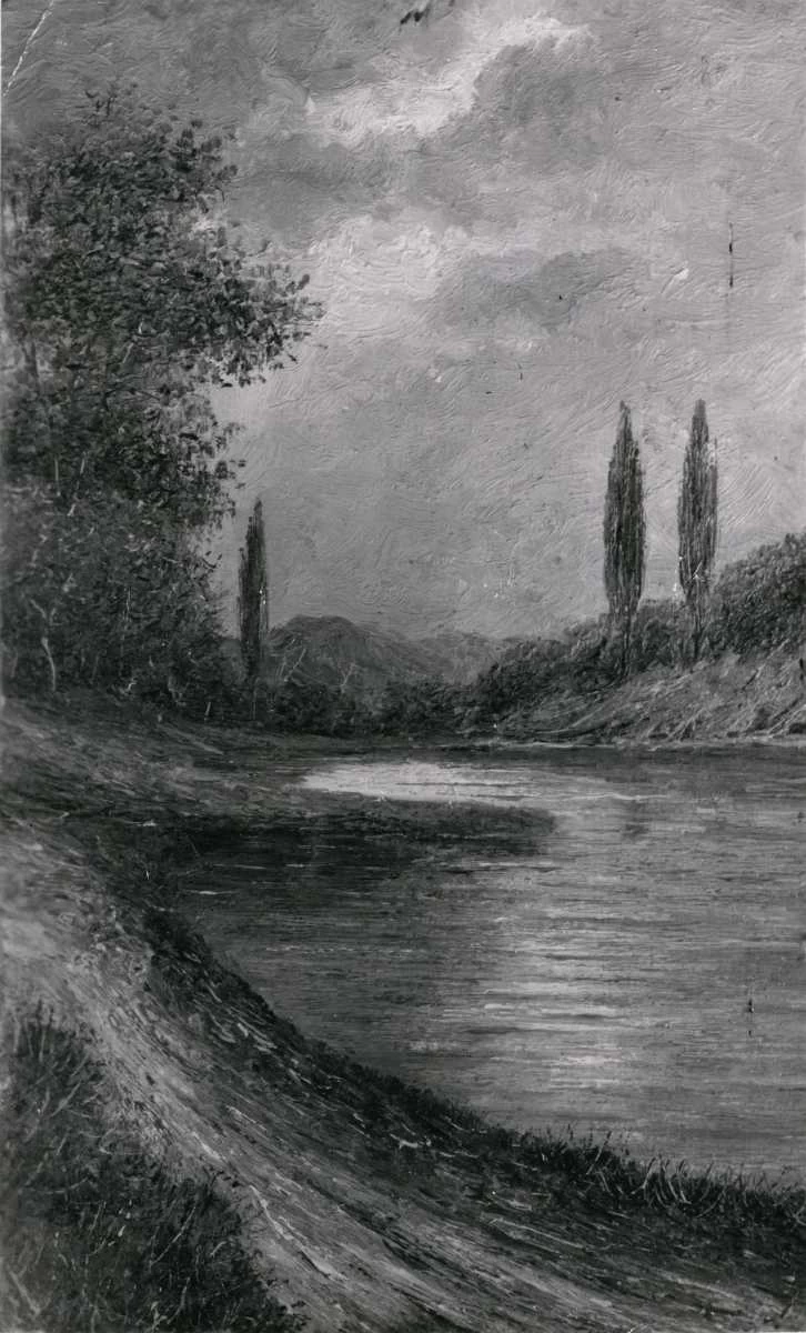 Paesaggio con il lago di Ledro